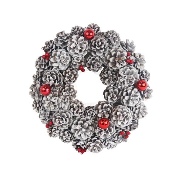 Dekorační věnec z šišek P1905 průměr 30 cm