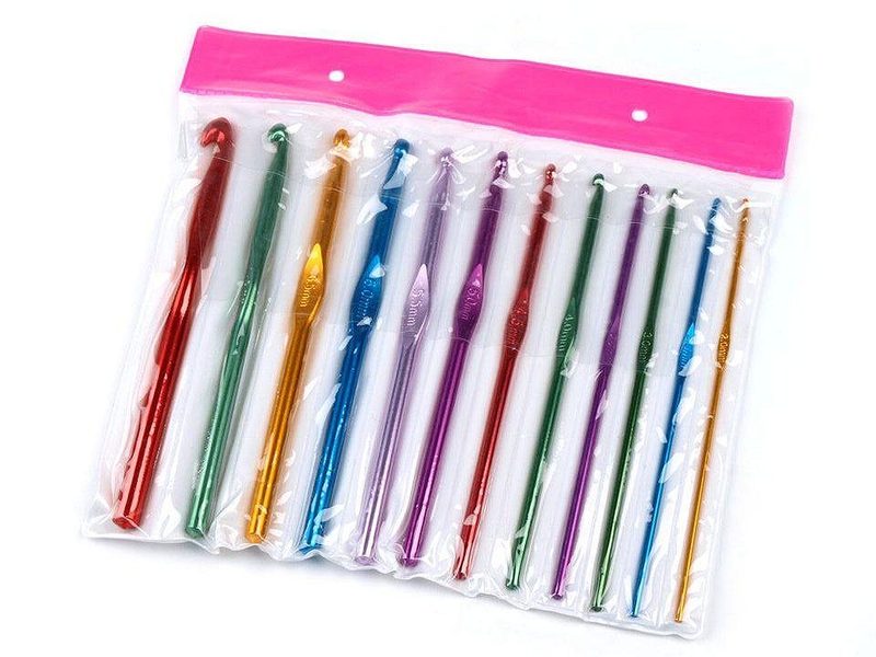 Háček na háčkování sada velikostí 12 ks