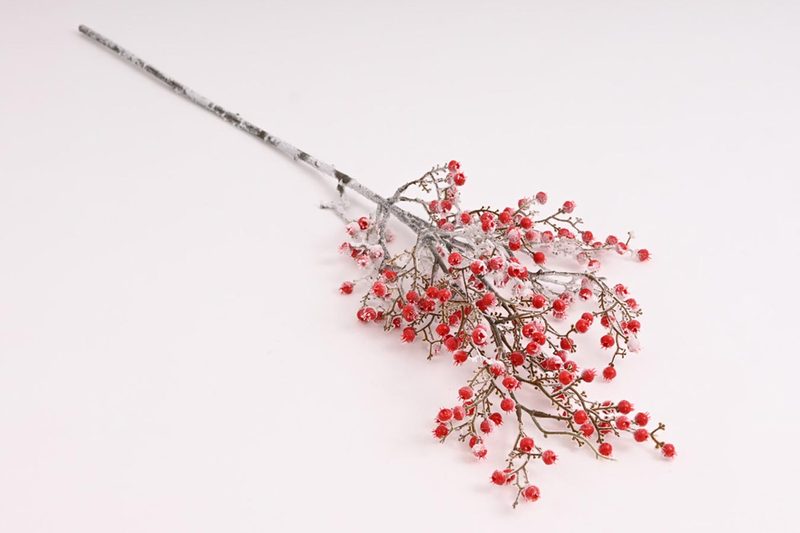 Dekorační větev s bobulemi 371483 - 75 cm