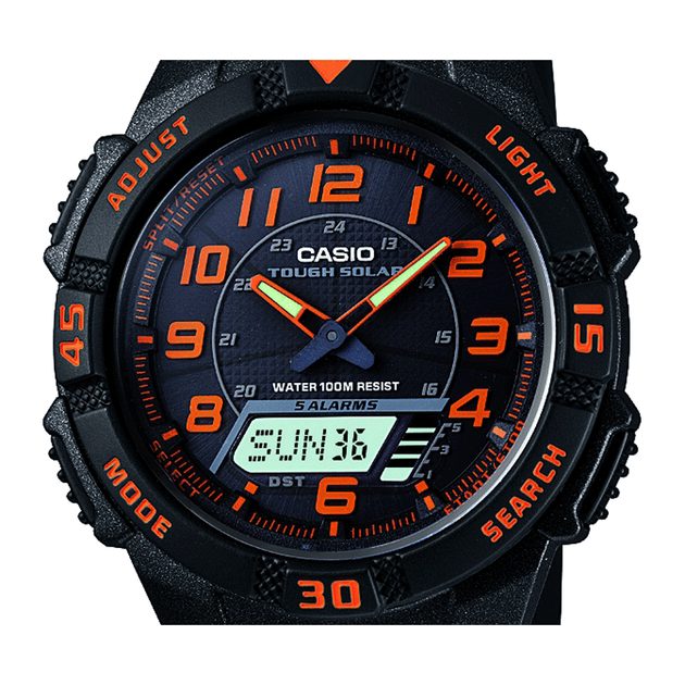 casio tough solar orange