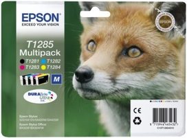 EPSON cartridge T1285 (black / cyan / magenta / yellow) multipack (liška)
