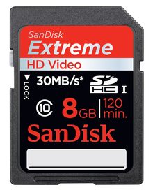 SanDisk Extreme SDHC 8GB 30MB/s, class10