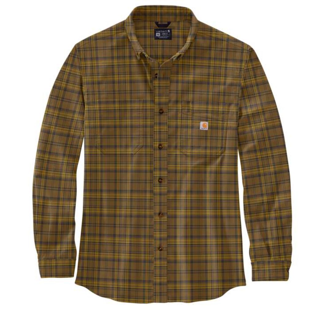 Košile carhartt - 105432 B33 Rugged Flex® Relaxed FIT Midweight Flannel  Long-Sleeve Plaid Shirt - Carhartt - Košile - Pánské oblečení