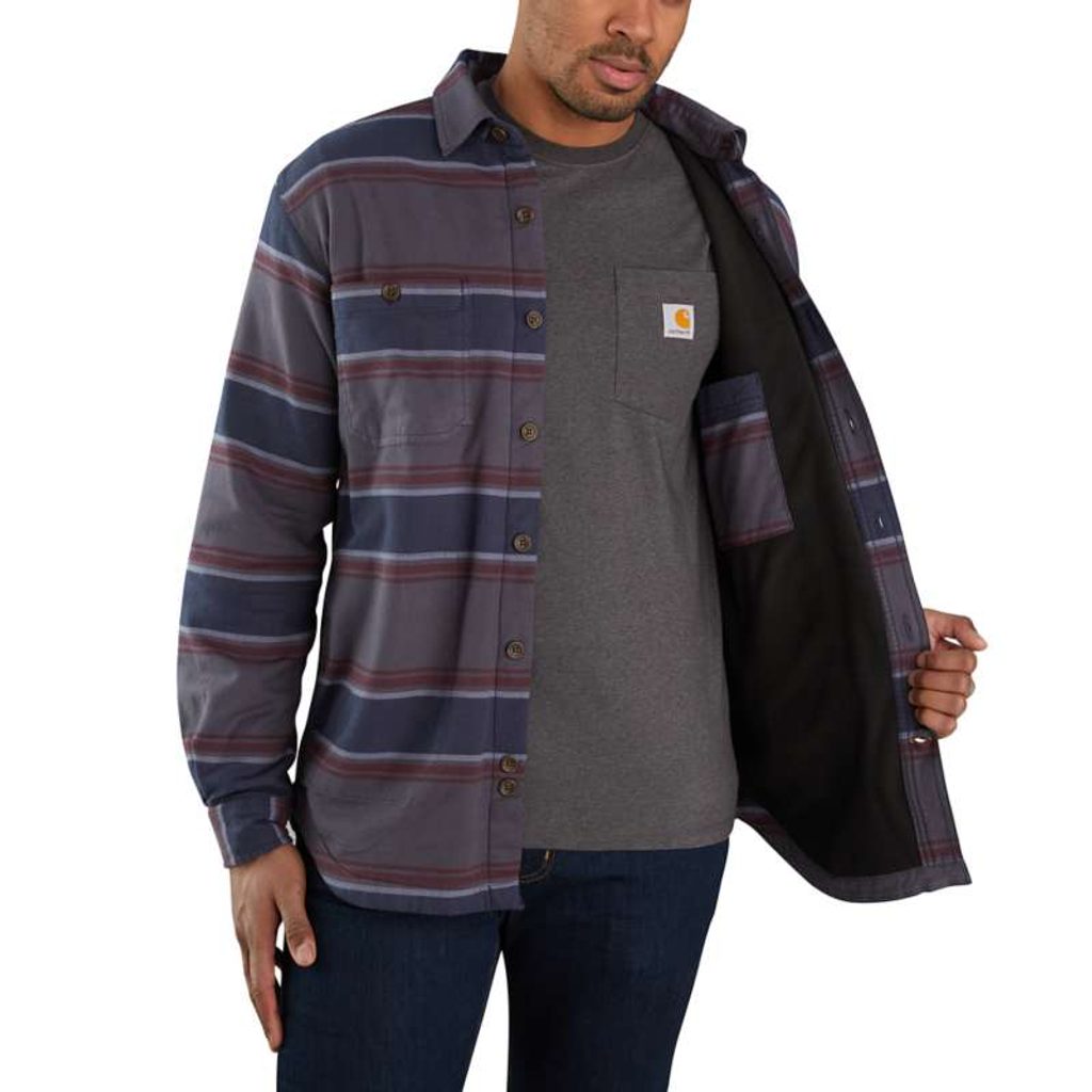 Zateplená Košile carhartt -104913 E39 Rugged Flex® Relaxed Fit Midweight  FlannelI Fleece-Lined Shirt - Carhartt - Košile - Pánské oblečení