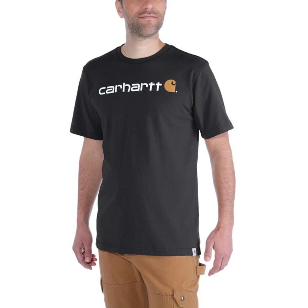 Carhartt triko -103361 001 Core Logo S-Sleve T-shirt - Carhartt - Trička -  Pánské oblečení