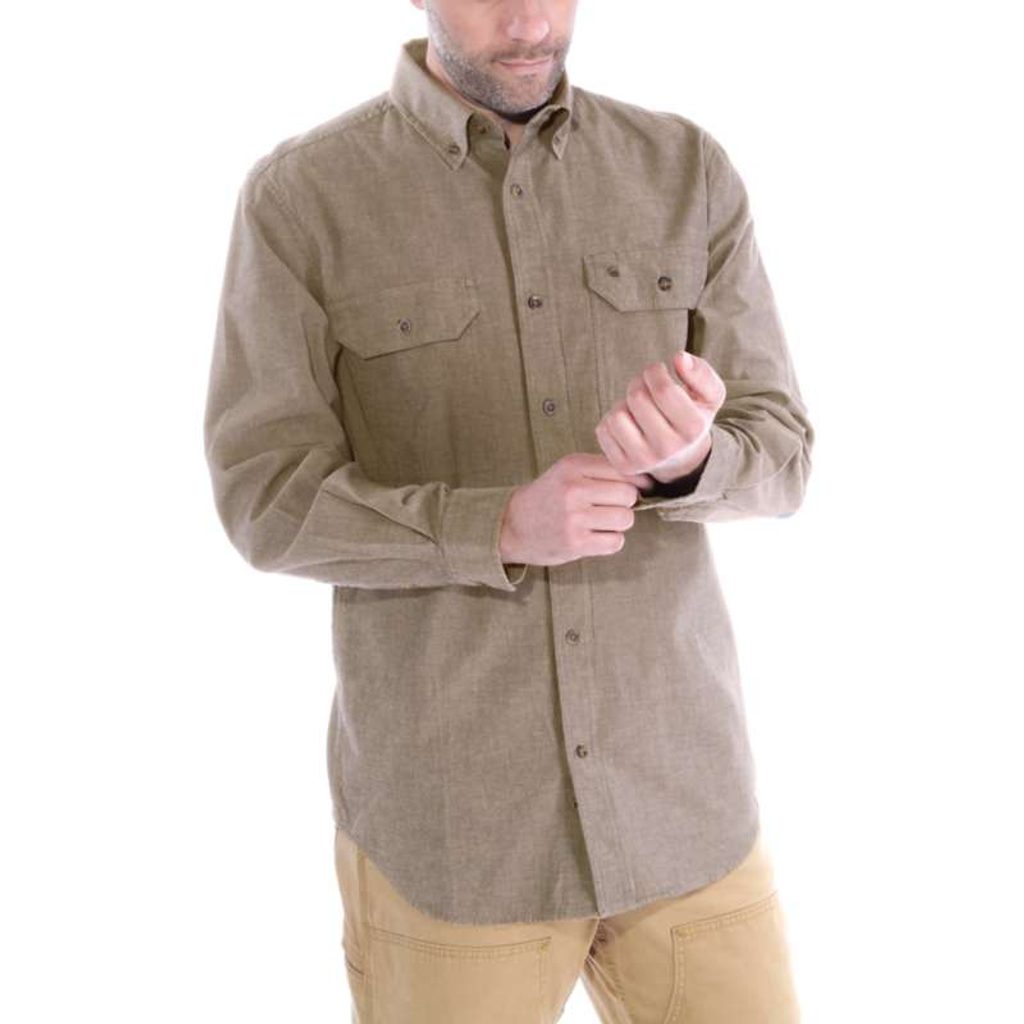 Košile carhartt - S202 256 Long-Sleeve Chambray Shirt - Carhartt - Košile -  Pánské oblečení