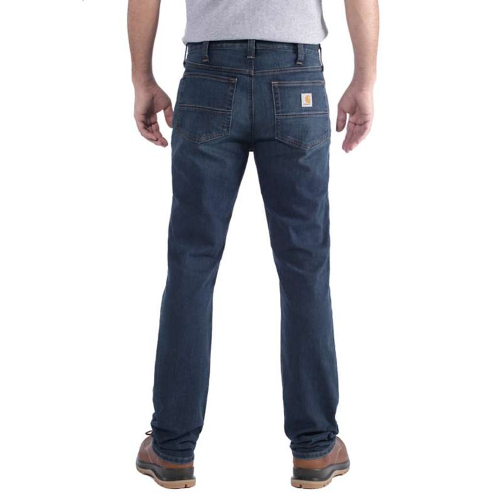jeansy Carhartt - 102807 498 Rugged Flex® Straight Tappared Jean - Carhartt  - Jeansy - Pánské oblečení