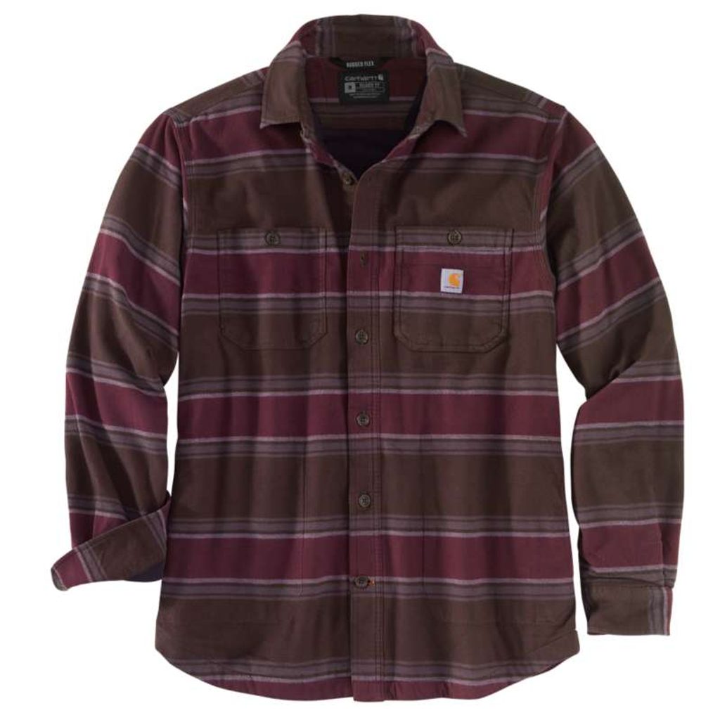 Zateplená Košile carhartt -104913 B22 Rugged Flex® Relaxed Fit Midweight  FlannelI Fleece-Lined Shirt - Carhartt - Košile - Pánské oblečení