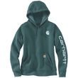 Carhartt mikina damská -102791 GM1 Clarksburg Sleeve Logo hooded Sweatshirt