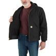 Bunda Carhartt - 106673 BLK Flannel-Lined Active Jac J140 - Loose Fit