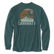 Carhartt triko - 107260GM2 Relaxed Fit Heavyweight Long-Sleeve Mountain Graphic T-Shirt