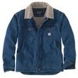 Bunda Carhartt - 105478H87 Relaxed Fit Denim Sherpa-Lined Jacket