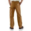 B01 Duck Double Front Logger Pant carhartt brown zadní pohled