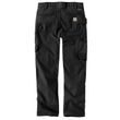 Kalhoty Carhartt - 105074 BLK Relaxed Straight Steel Rugged Flex™ Ripstop Double-Front Cargo Dungaree