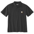 Carhartt triko - 106685 BLK Loose Fit Midweight Short-Sleeve Pocket Polo