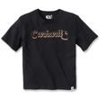 dámské Carhartt triko -106833N04 Tencel™ Fiber Series Loose Fit Short-Sleeve Script Graphic T-Shirt