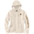 Carhartt mikina damská -102791 W24 Clarksburg Sleeve Logo hooded Sweatshirt