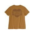 dámské Carhartt triko -107534 BRN Irvine Relaxed Heritage Heart T-Shirt