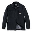 Zateplená Košile carhartt -105532 BLK Rugged Flex® Relaxed Fit Canvas Fleece-Lined Snap-Front Shirt Jac
