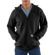 Mikina Carhartt - K122BLK  Midweight Hooded Zip-Front Swearshirt