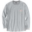 Carhartt triko - 106656 HGY Carhartt Force™ Relaxed Fit Midweight Long-Sleeve Pocket T-Shirt