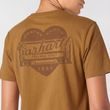 dámské Carhartt triko -107534 BRN Irvine Relaxed Heritage Heart T-Shirt