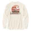 Carhartt triko - 107260W03 Relaxed Fit Heavyweight Long-Sleeve Mountain Graphic T-Shirt