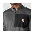 Mikina Carhartt - 106423 STL Carhartt Force™ Ironwood Relaxed 1/2 Zip Mock Neck