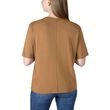 dámské Carhartt triko -106122 BRN Loose Fit Lightweight Short-Sleeve Crewneck T-Shirt