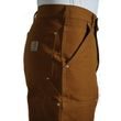 B01 Duck Double Front Logger Pant carhartt brown detail kapsy