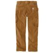 Kalhoty Carhartt - 105074 BRN Relaxed Straight Steel Rugged Flex™ Ripstop Double-Front Cargo Dungaree