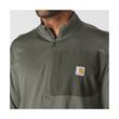 Mikina Carhartt - 106423 DOV Carhartt Force™ Ironwood Relaxed 1/2 Zip Mock Neck