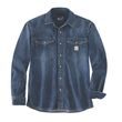 Košile carhartt - 106429 HK3 MONTANA RELAXED FIT MIDWEIGHT DENIM LONG-SLEEVE SNAP FRONT SHIRT