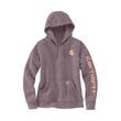 Carhartt mikina damská -102791 V96 Clarksburg Sleeve Logo hooded Sweatshirt