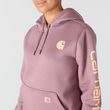 Carhartt mikina damská -102791 V96 Clarksburg Sleeve Logo hooded Sweatshirt