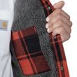 Zateplená Košile carhartt -105939 R81  Relaxed Fit  Heavyweight Flannel Sherpa-Linned Shirt Jac