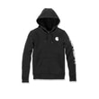 Carhartt mikina damská -102791 001 Clarksburg Sleeve Logo hooded  Sweatshirt