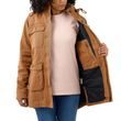 Dámská bunda Carhartt - 105512 BLK WEATHERED DUCK COAT