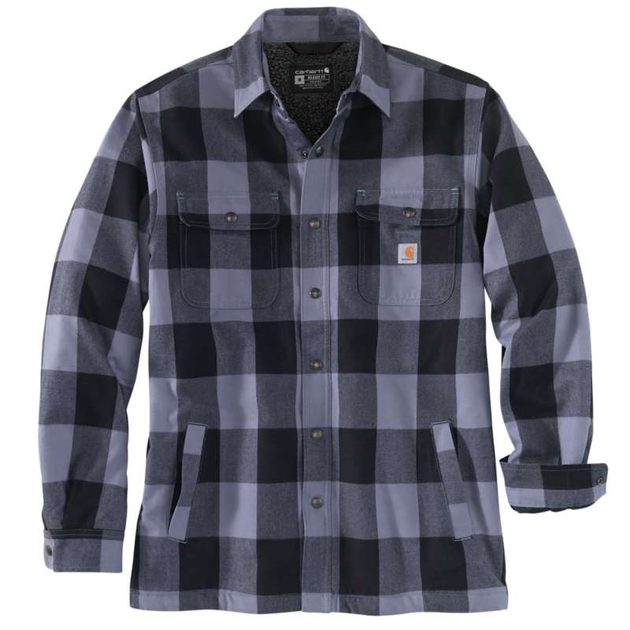 Zateplená Košile carhartt -104911 E31 Relaxed Fit Heavyweight Flannel  Sherpa-Linned Shirt Jac - Carhartt - Košile - Pánské oblečení