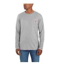 Carhartt triko - 106656 HGY Carhartt Force™ Relaxed Fit Midweight Long-Sleeve Pocket T-Shirt
