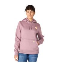Carhartt mikina damská -102791 V96 Clarksburg Sleeve Logo hooded Sweatshirt