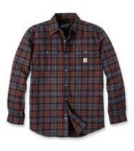 Košile carhartt - 106356 B80 Loose Fit Heavyweight Flannel Long-Sleeve Plaid Shirt