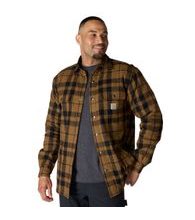 Zateplená Košile carhartt -107017 211 Relaxed Fit Flannel Sherpa-Lined Shirt Jac