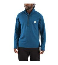 Mikina Carhartt - 106423 HO4 CARHARTT FORCE RELAXED FIT MOCK NECK HALF-ZIP T-SHIRT
