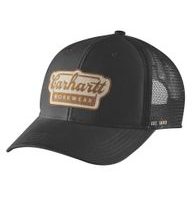 Carhartt kšiltovka -106738 N04 Rugged Flex™ Twill Mesh-Back Script Patch Cap
