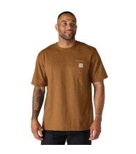 Carhartt triko - 103296 BRN Workwear Pocket S-Sleve T-shirt