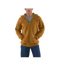 Mikina Carhartt - K122BRN Midweight Hooded Zip-Front Swearshirt