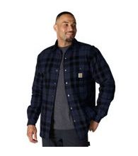 Zateplená Košile carhartt -107017 I26 Relaxed Fit Flannel Sherpa-Lined Shirt Jac