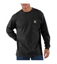 Carhartt triko - K126 BLK Loose Fit Heaweight Long-Sleeve Pocket T-Shirt