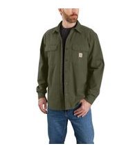 Zateplená Košile carhartt -105419 G72 Rugged Flex® Relaxed Fit Canvas Fleece-Lined Shirt Jac